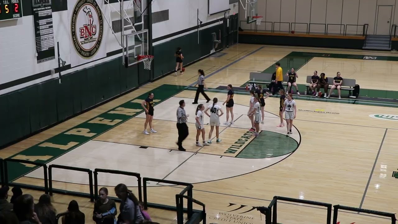 Alpena vs Gaylord 1st Qtr Feb 2026 8th Grade Girls Basketball