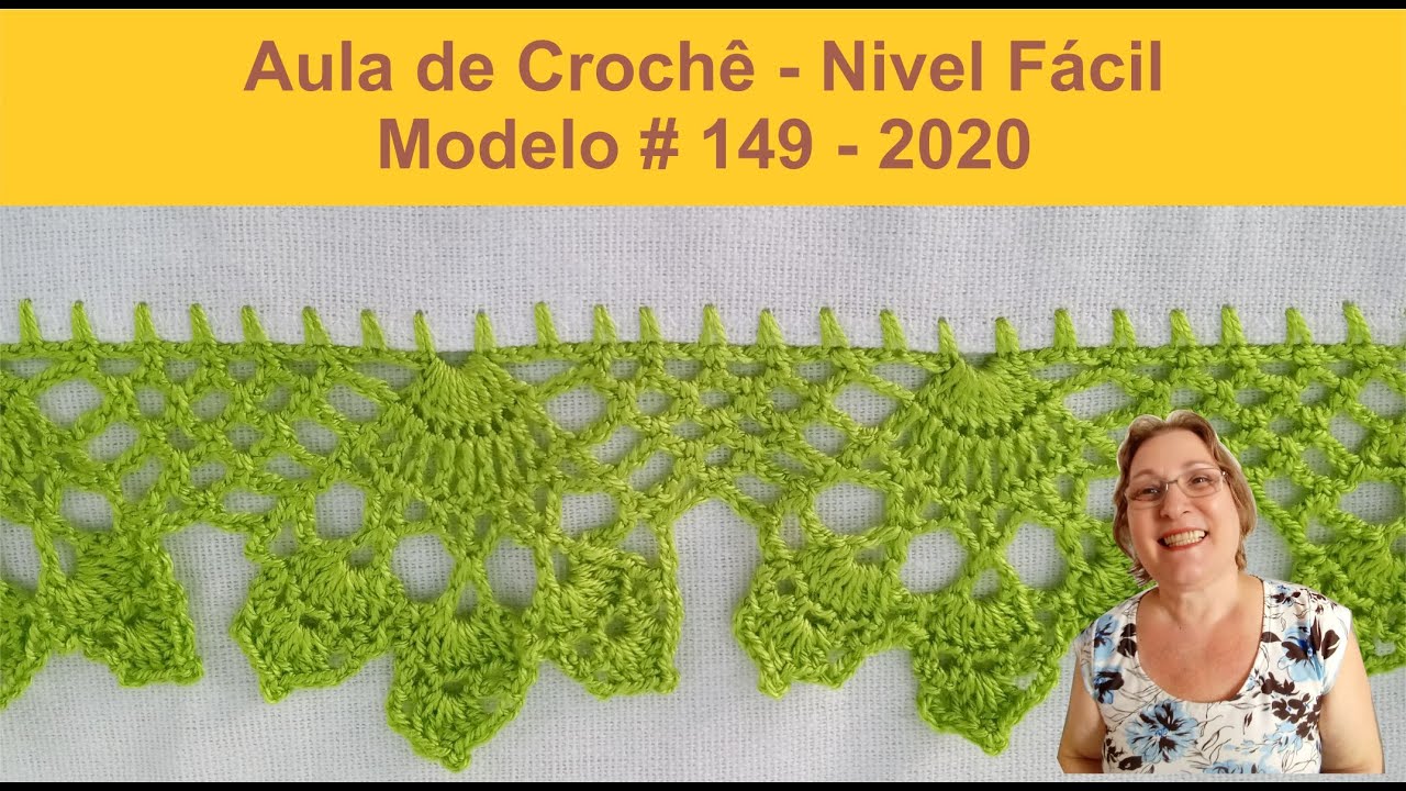 BICO EM CROCHE (2020)🌞 - MOD. #149 - NIVEL FÁCIL - AULA DE CROCHE PASSO A PASSO