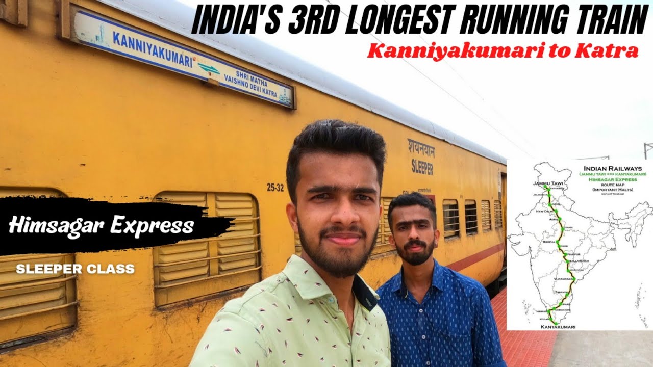 4 Days & 3 Nights in Himsagar Express | Kanniyakumari to Katra | Malayalam | Part - 1
