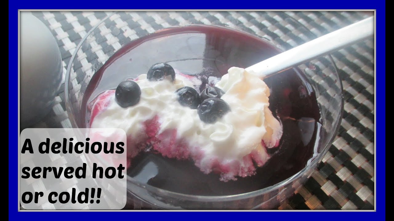 How To Make Homemade Swedish Blueberry Soup - Blåbärssoppa
