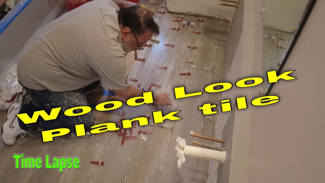 Wood look Porcelain Plank Tile floor