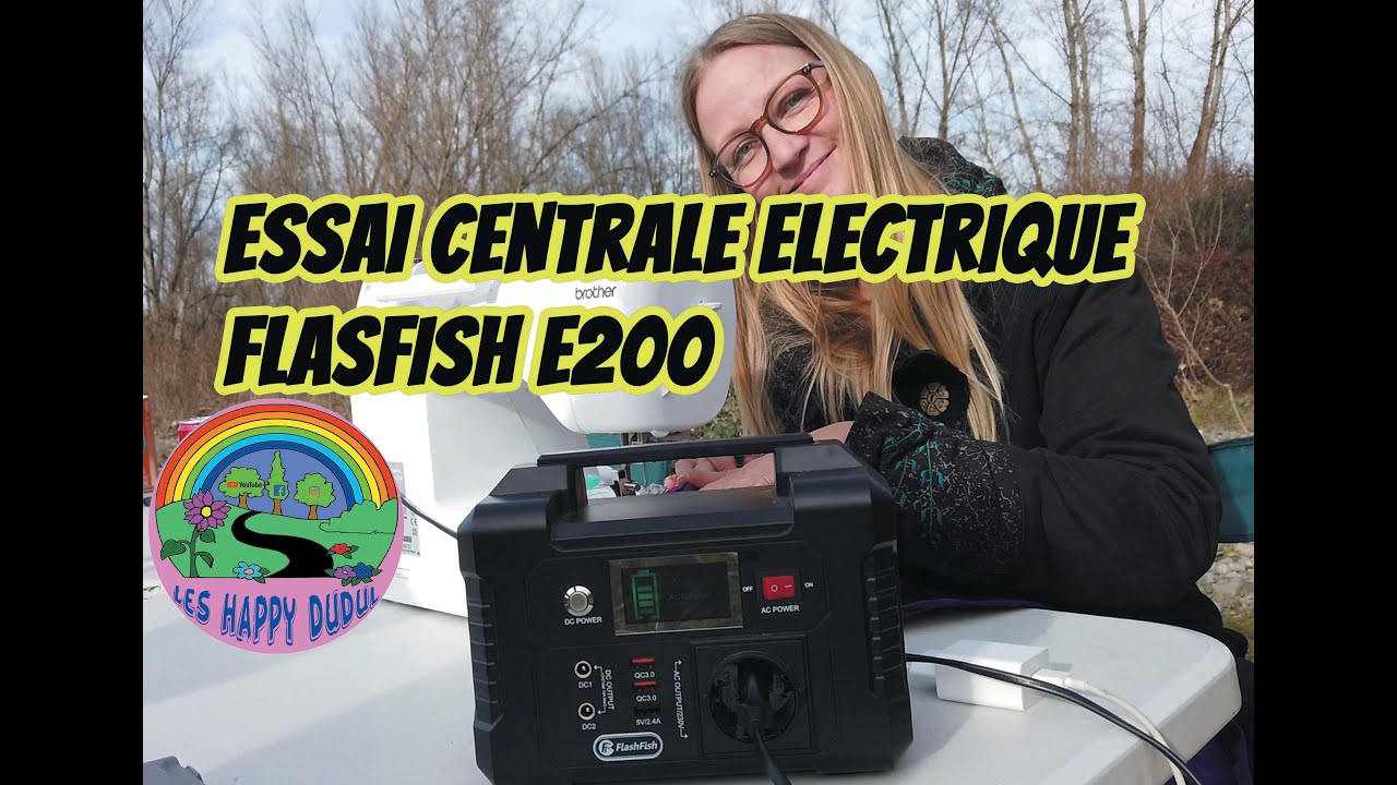 FlashFish Batterie nomade E200 la plus petite du marché  #FlashFish#portablepowerstation#E200