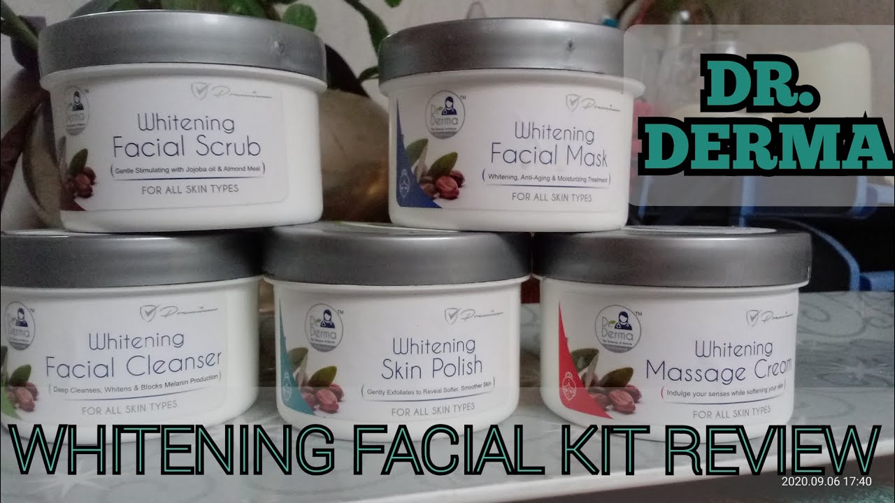 DR.DERMA Whitening Facial Kit Review||How To Do Step By Step Facial At Home||#simranirfan