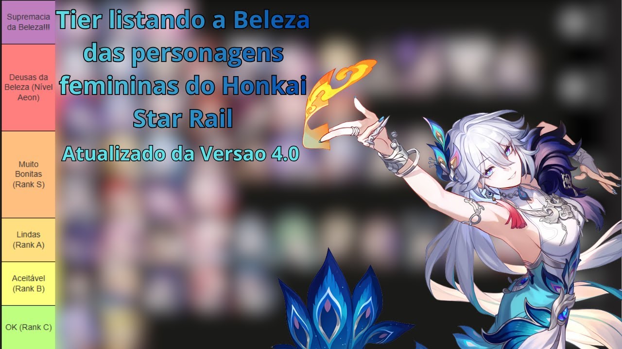 Rankeando as personagens Femininas do Honkai Star Rail pela Beleza delas