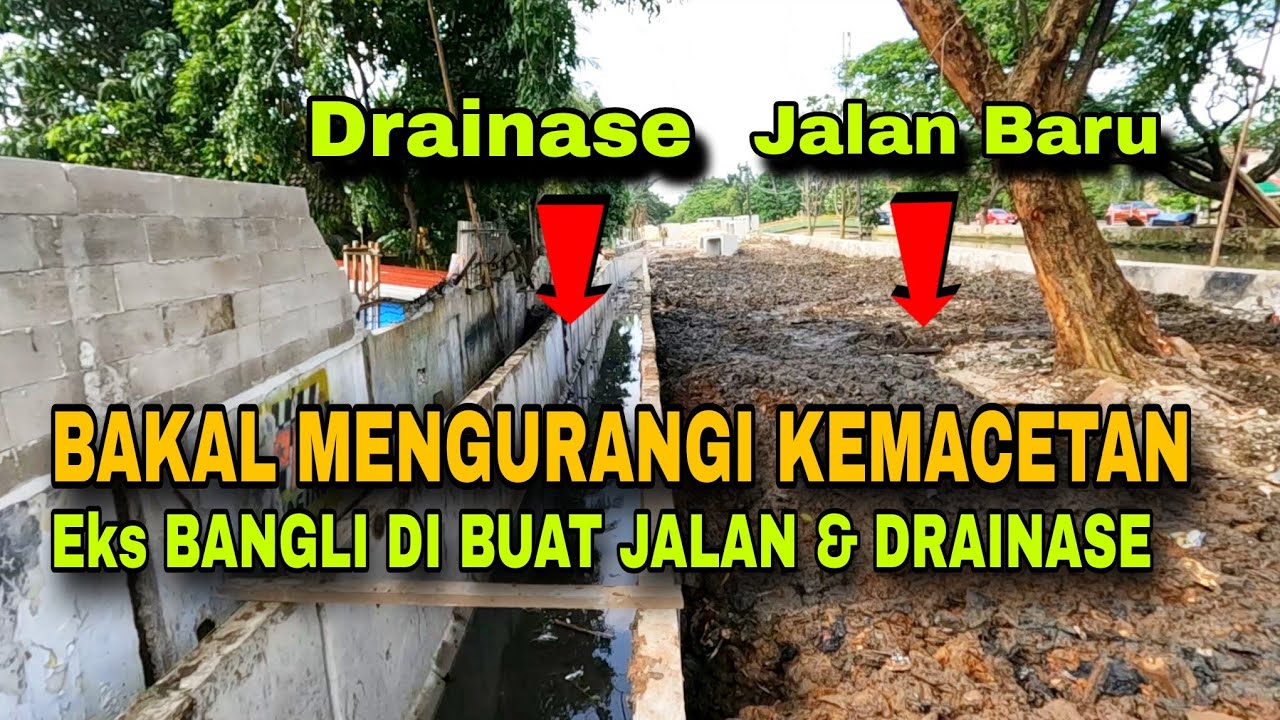 EKS BANGUNAN LIAR DUREN JAYA LANGSUNG DI BUAT JALAN BARU & DRAINASE, AGAR TIDAK MACET & BANJIR