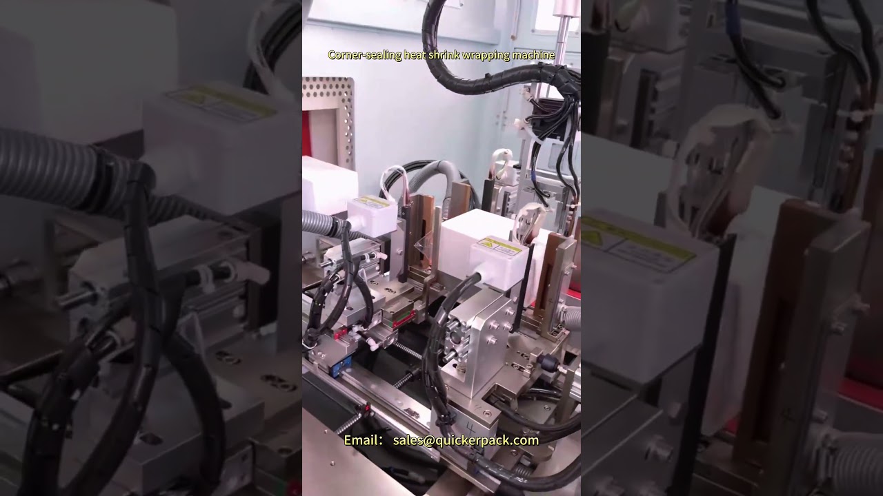 Corner-cutting heat shrink wrapping machine for Korean electronic boxes 