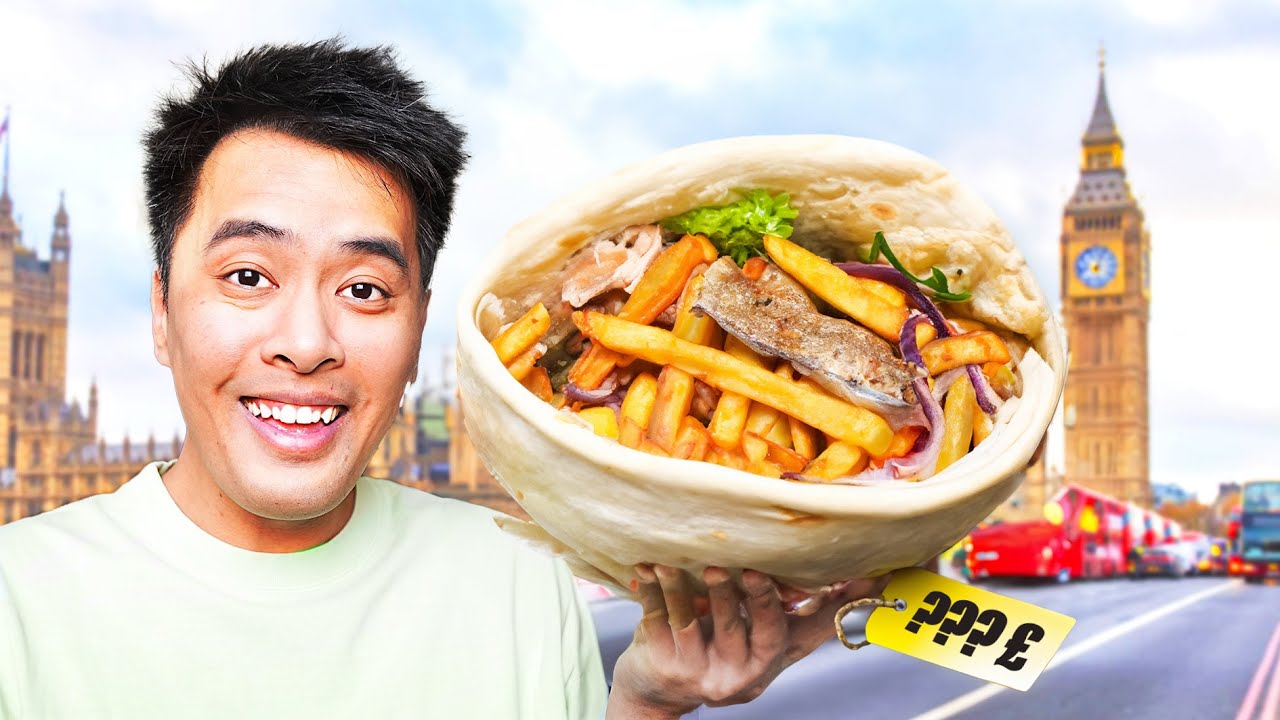 HOW MUCH can you eat for 100&euro; in LONDON? 🏴󠁧󠁢󠁥󠁮󠁧󠁿😋