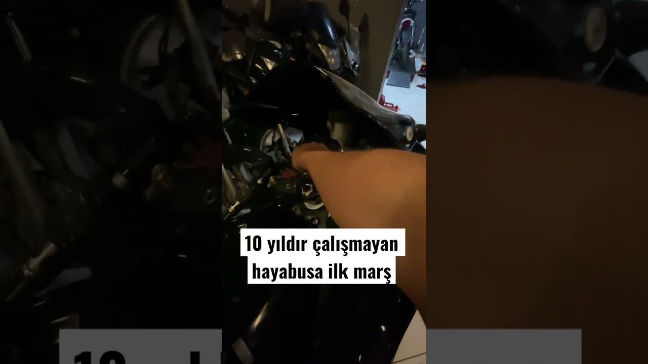 10 yılıdır &ccedil;alışmayan hayabusa ilk marş #hayabusa #motovlog
