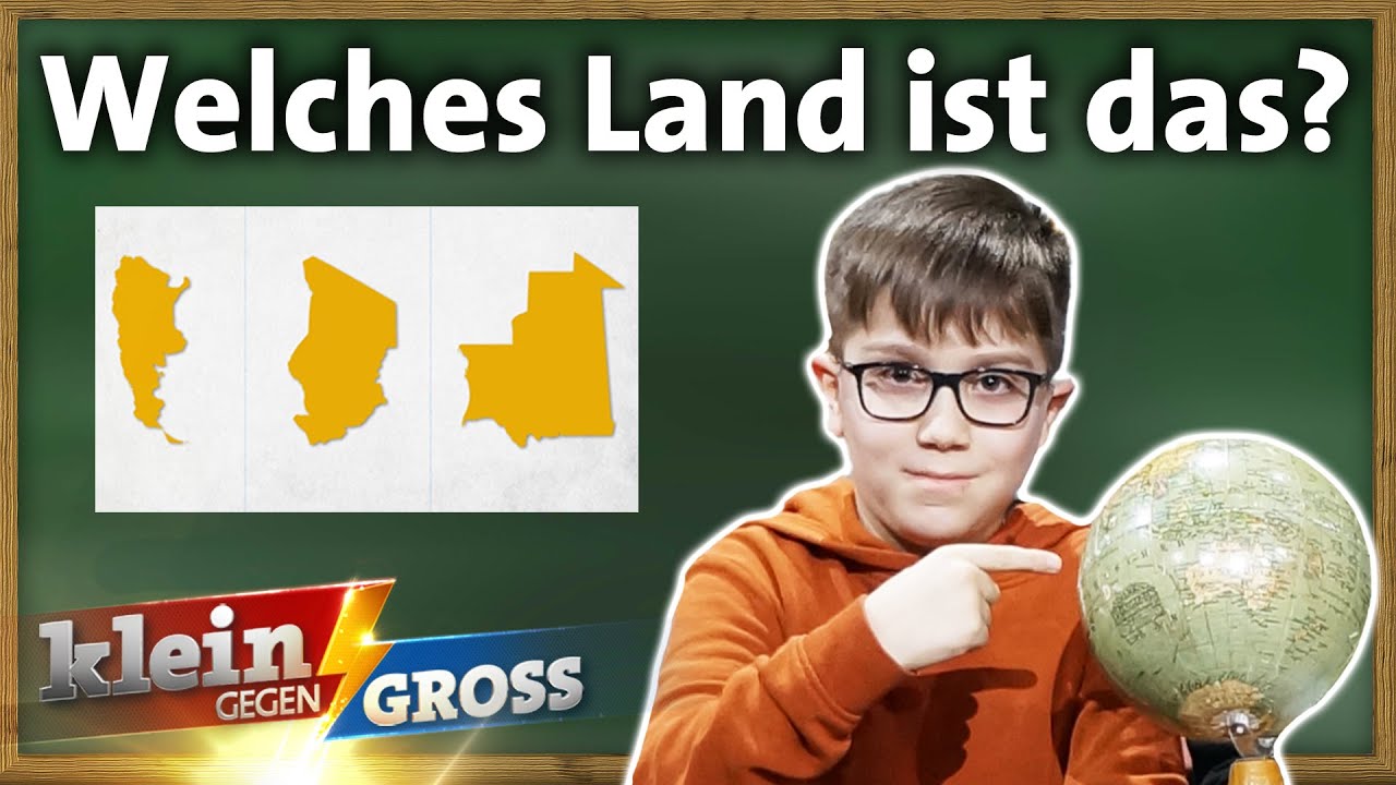 Nebi (9) erkennt alle LÄNDER der WELT an der FORM! | Klein gegen Groß