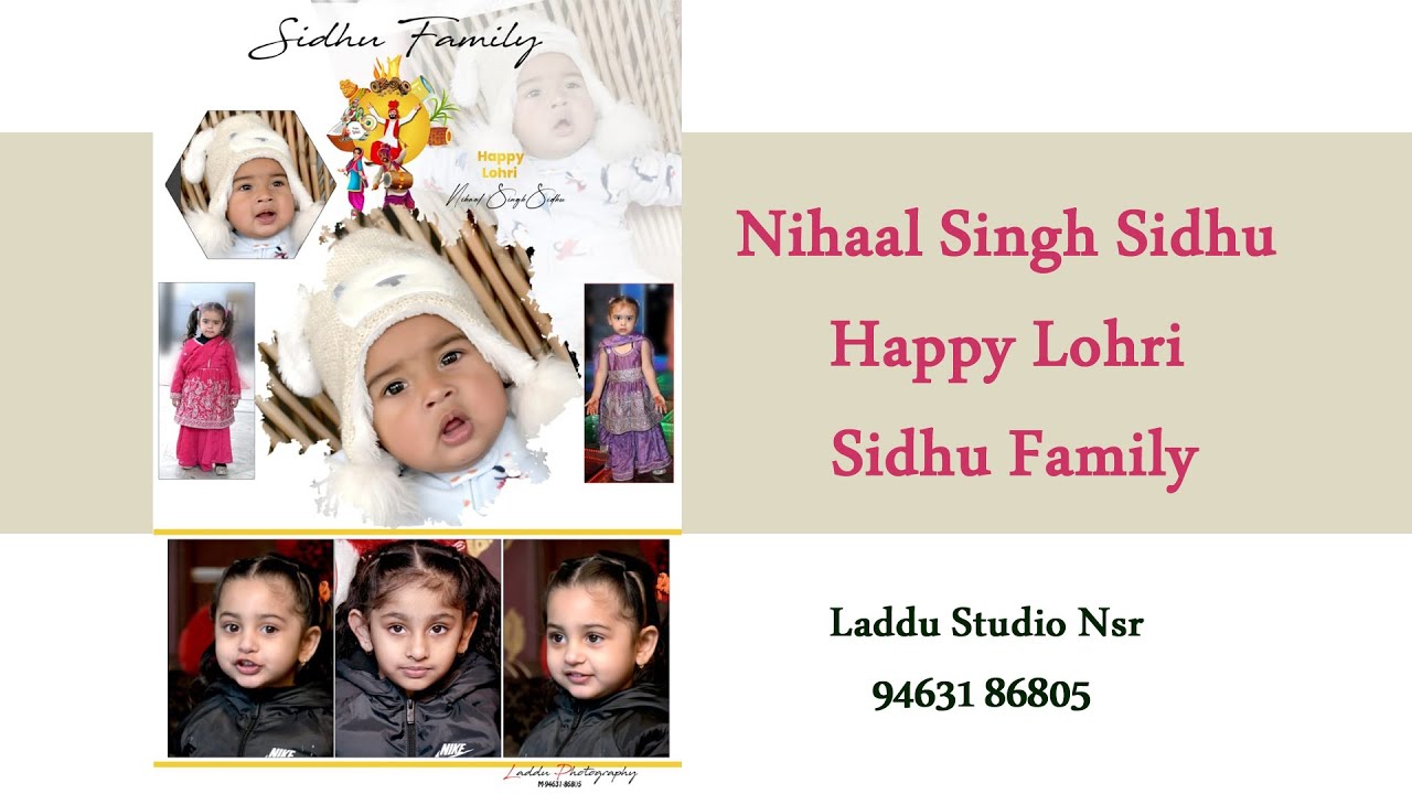 Happy Lohri || Nihaal Singh Sidhu || Sidhu Family || Laddu Studio Nsr 94631 86805
