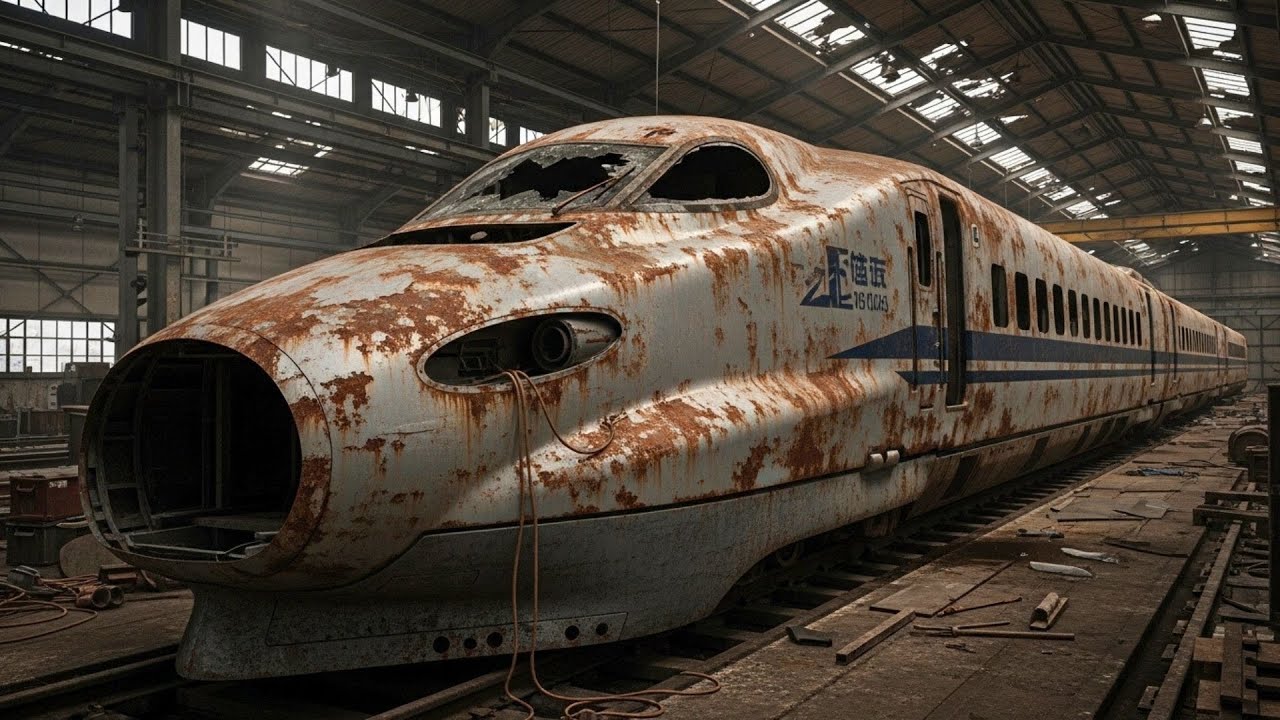 From Rust to Glory 🚄 | Abandoned Bullet Train ASMR Restoration (Satisfying & Relaxing)