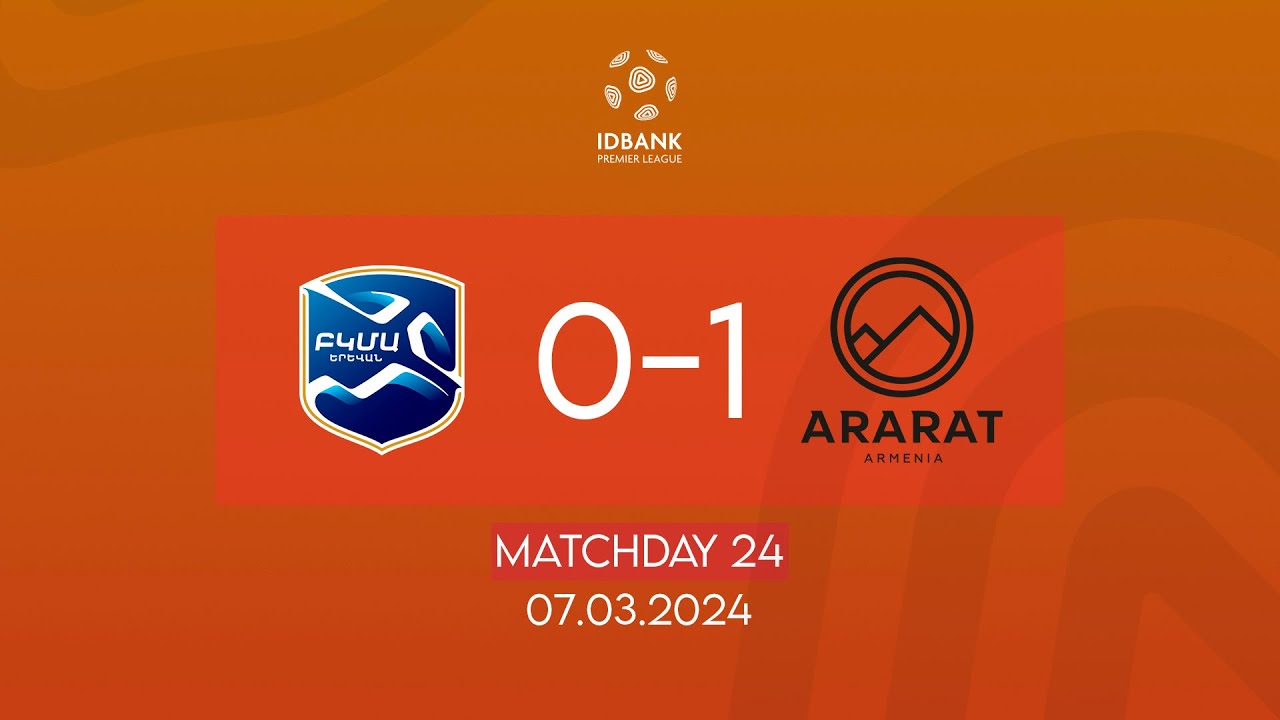 IDBank Premier League. Matchday 24. FC BKMA - FC Ararat-Armenia (07.03.2024)