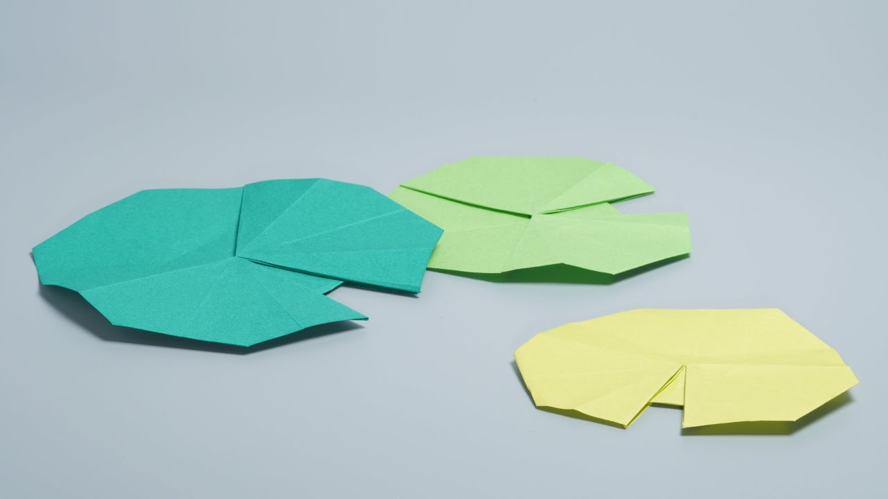 Origami Lily Pad By B. Domangue 摺紙 睡蓮葉 折り紙 リリーパッド
