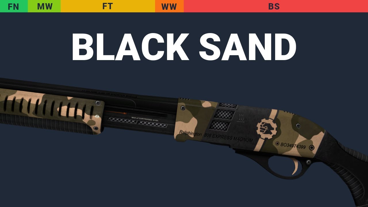 Sawed-Off Black Sand - Skin Float And Wear Preview