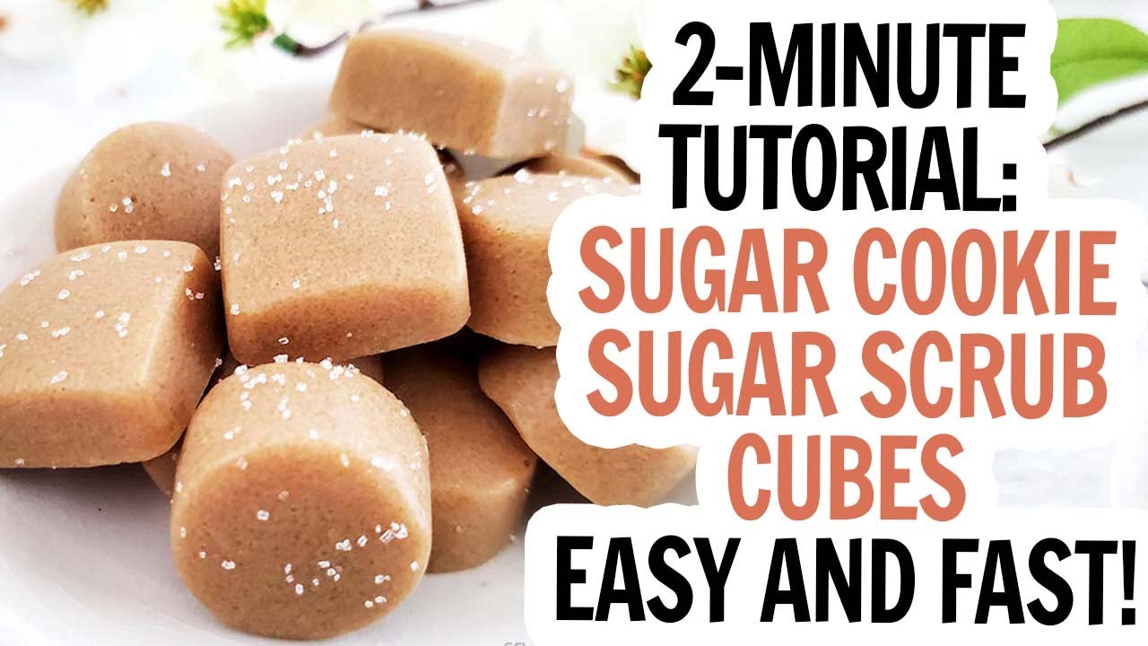DIY Sugar Cookie Sugar Scrub Cubes - A Sugar Scrub with NO MESS in Just Minutes (Real Time Crafting)
