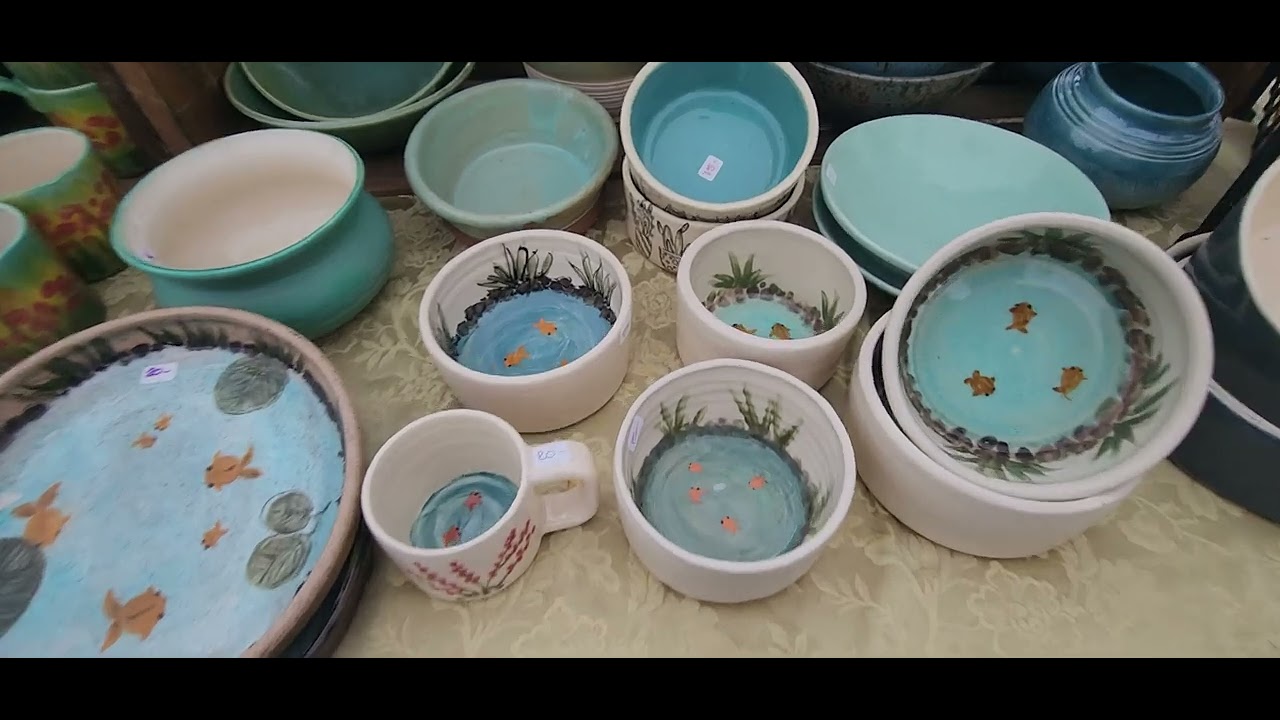 Rainy, Soggy, Clay Alliance Pottery Fair,  May 4, 2024