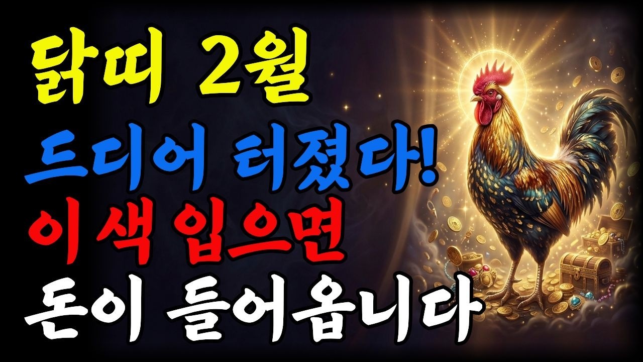 2026년 2월 닭띠 운세 드디어 반전 시작됩니다 1957 1969 1981년생 힘들었던 운 확 바뀝니다