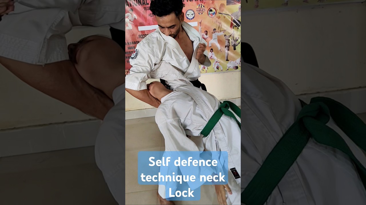 Best self defence technique neck lock 💪😱 