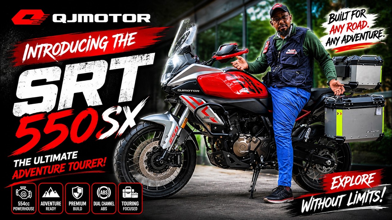Представляем среднеразмерный приключенческий мотоцикл QJMOTOR SRT 550 SX из Китая.