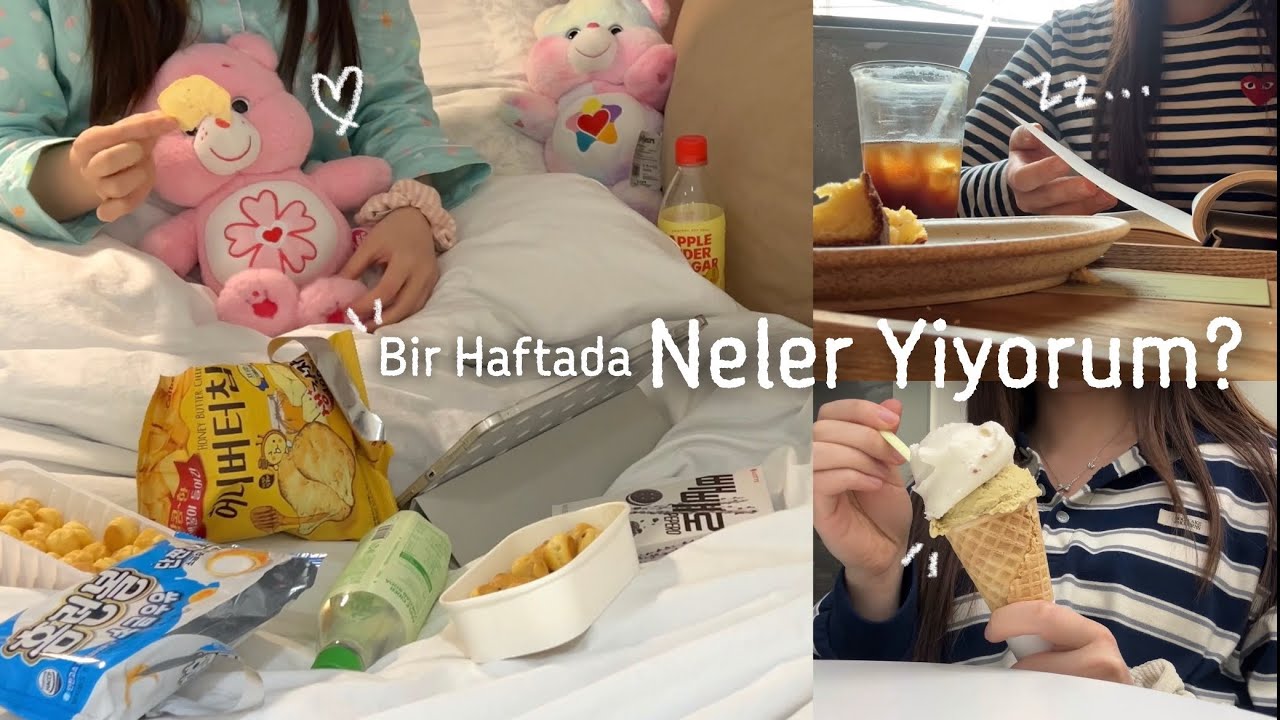 Kore’de yediklerim🌭🤍Günlük Vlog..Ama Sadece Yiyorum🧃Koreli Üniversite Öğrencisinin Bir Haftası