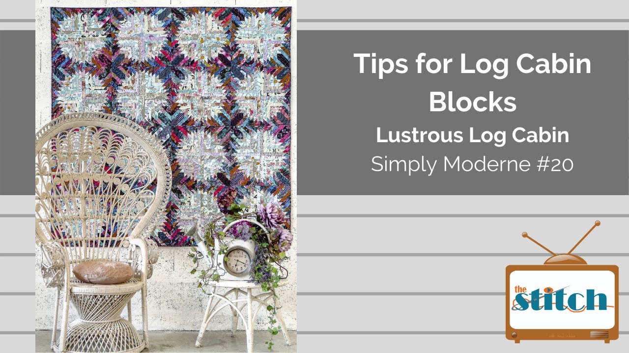 Lustrous Log Cabin Quilt from Simply Moderne