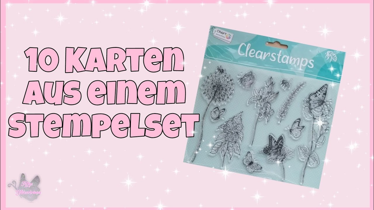 💕 10 Karten aus einem Stempelset 💕 von Action