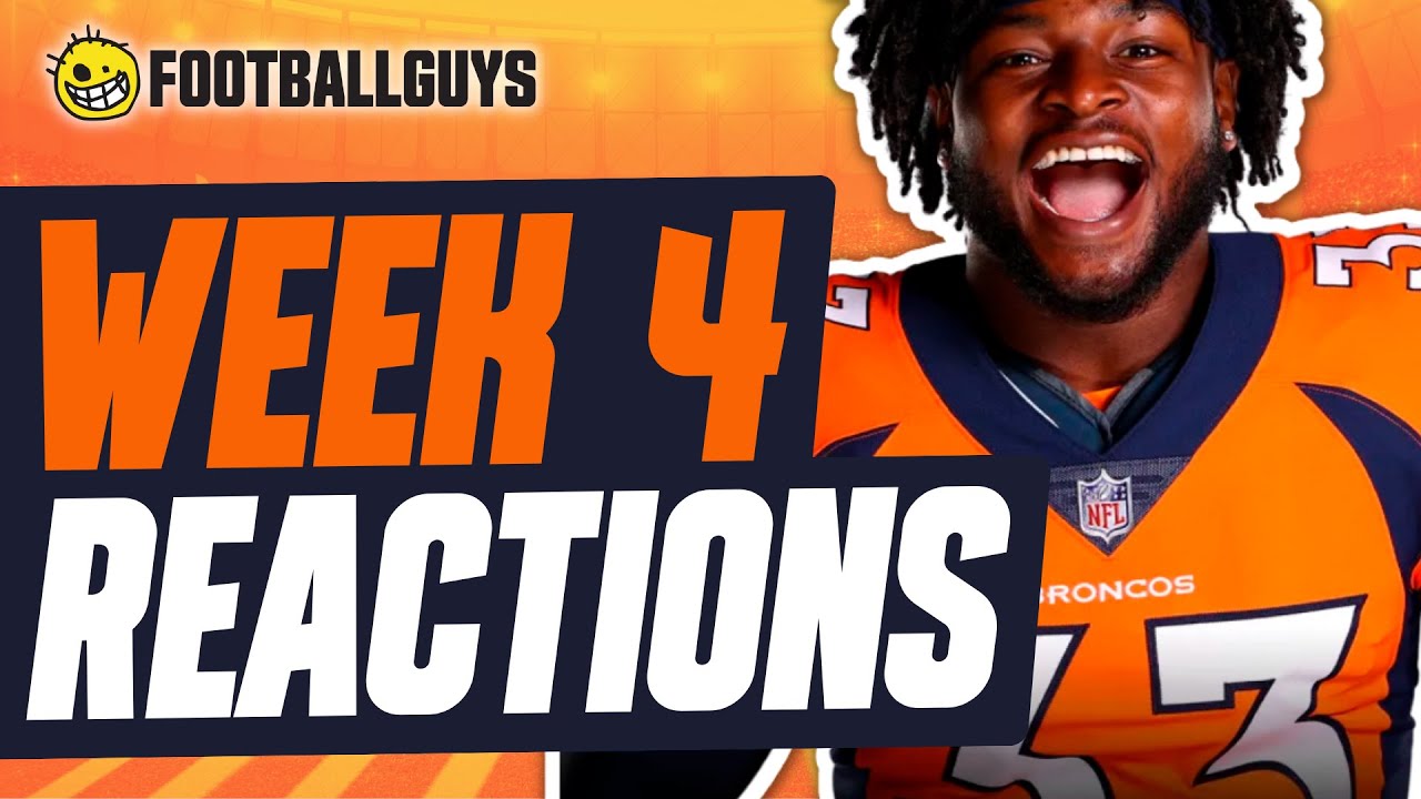Week 4 Instant Reactions and Recap | Fantasy Football 2023