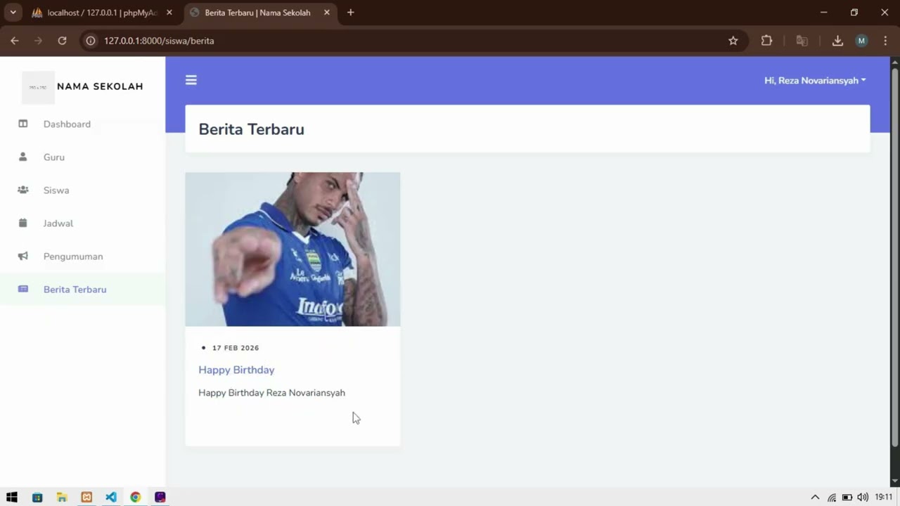 Website Sistem Informasi Sekolah