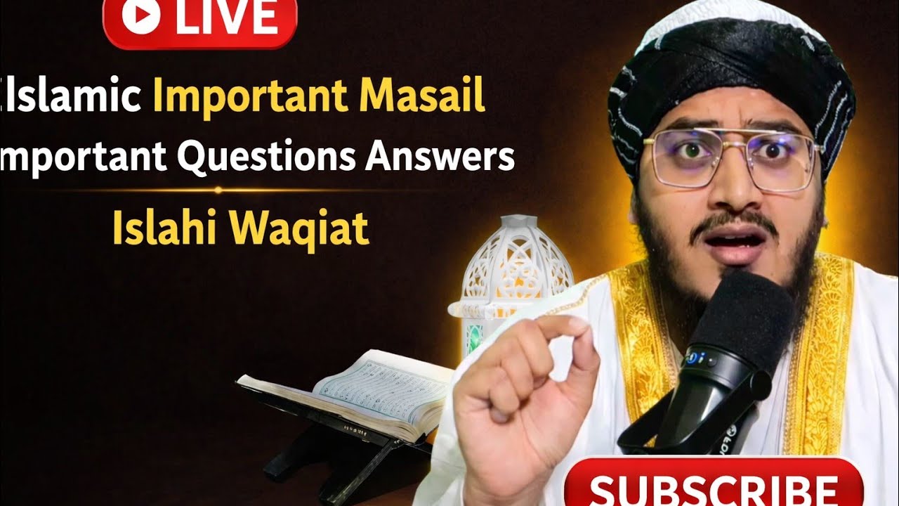 Islamic Important Masail 💯 Important Questions  Answers  #live