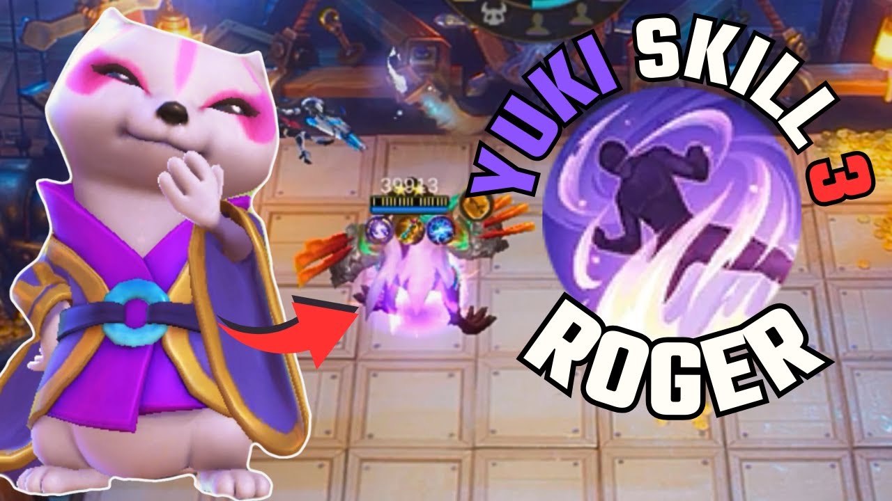 VIRAL ROGER + YUKI 3 COMBO | 1 SHOT ENEMIES MAGIC CHESS META SYNERGY | 40 000 HP??!!!