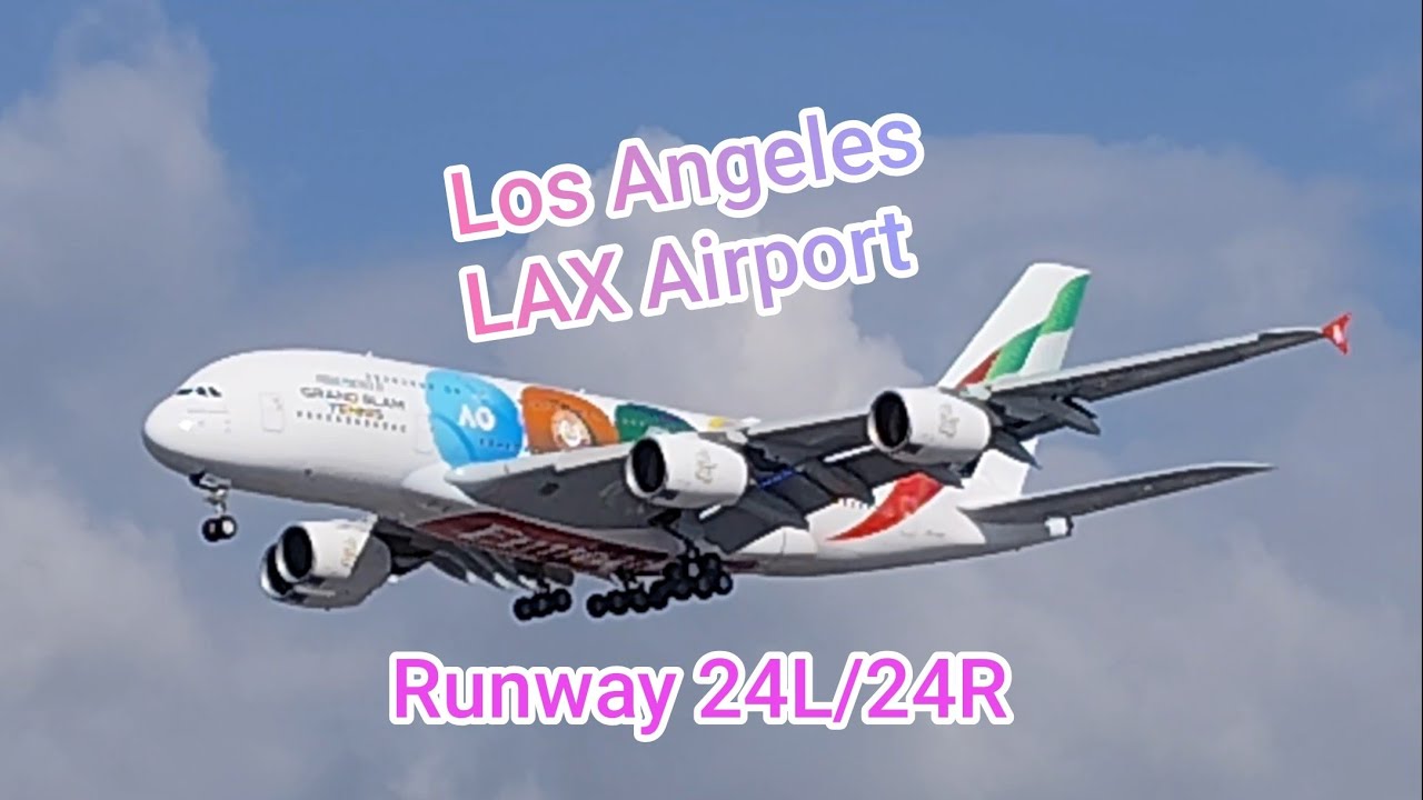 Los Angeles LAX Airport Runway 24L/24R Delta United  JAL Southwest Lufthansa Emirates Qatar and more