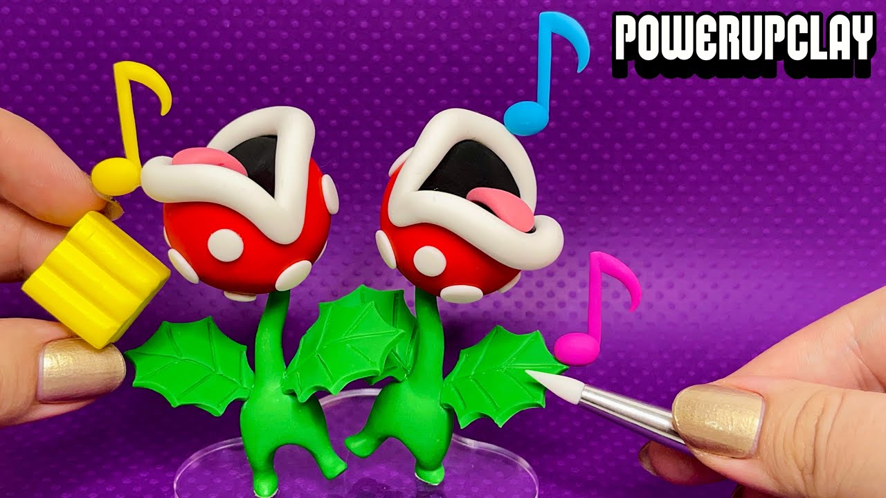Making Piranha Plants on Parade from Super Mario Bros. Wonder | Polymer Clay