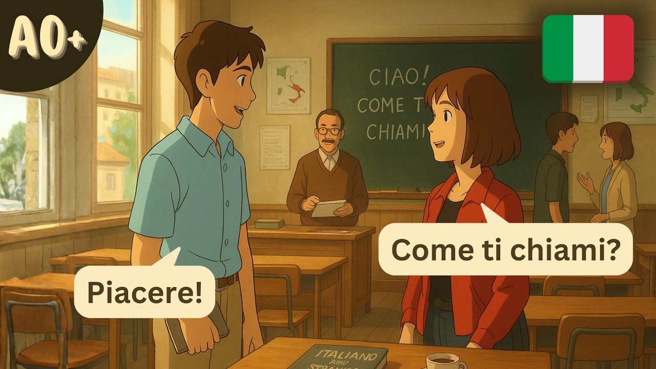 10 Easy Italian Conversations for Complete Beginners | A0-A1