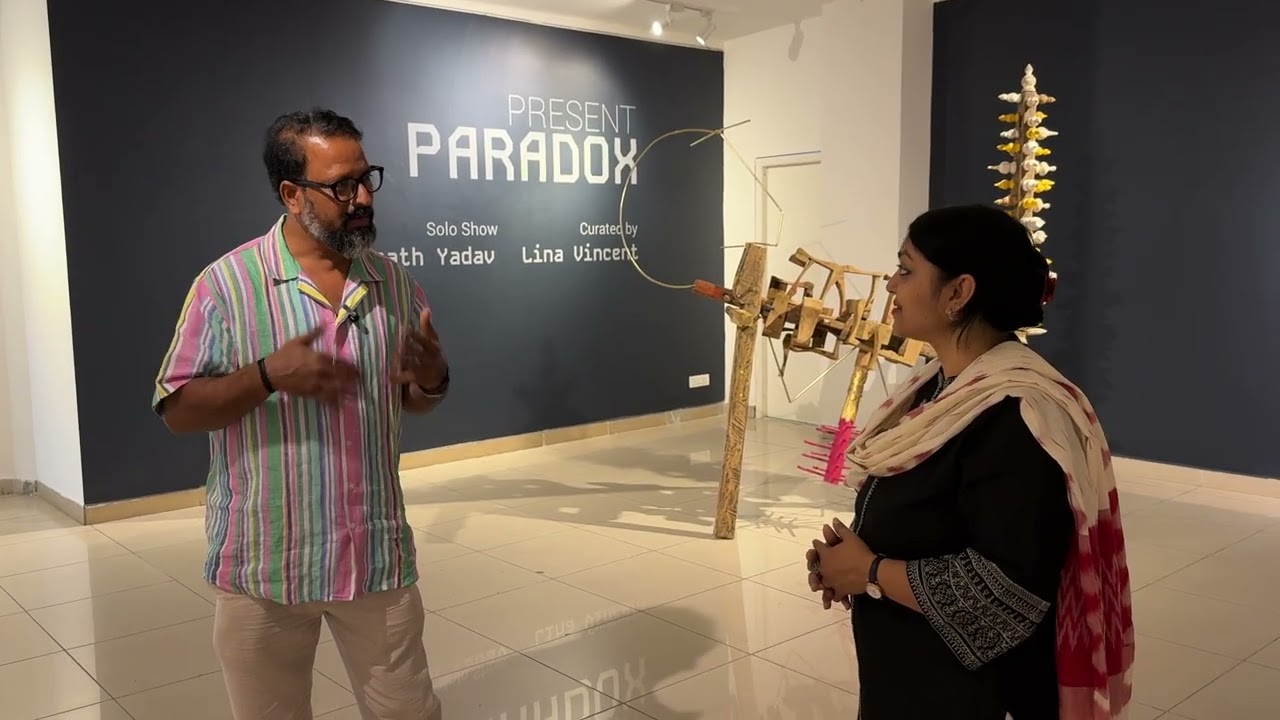 Conversation Video -Present Paradox, Solo Show by Artist Sayam Bharath Yadav,Curated by Lina Vincent