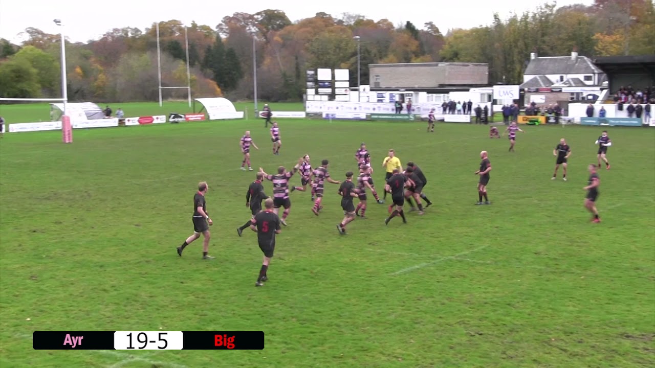 Scottish Tennents National 1 Highlights: AYR RFC (33) V BIGGAR RFC (19)