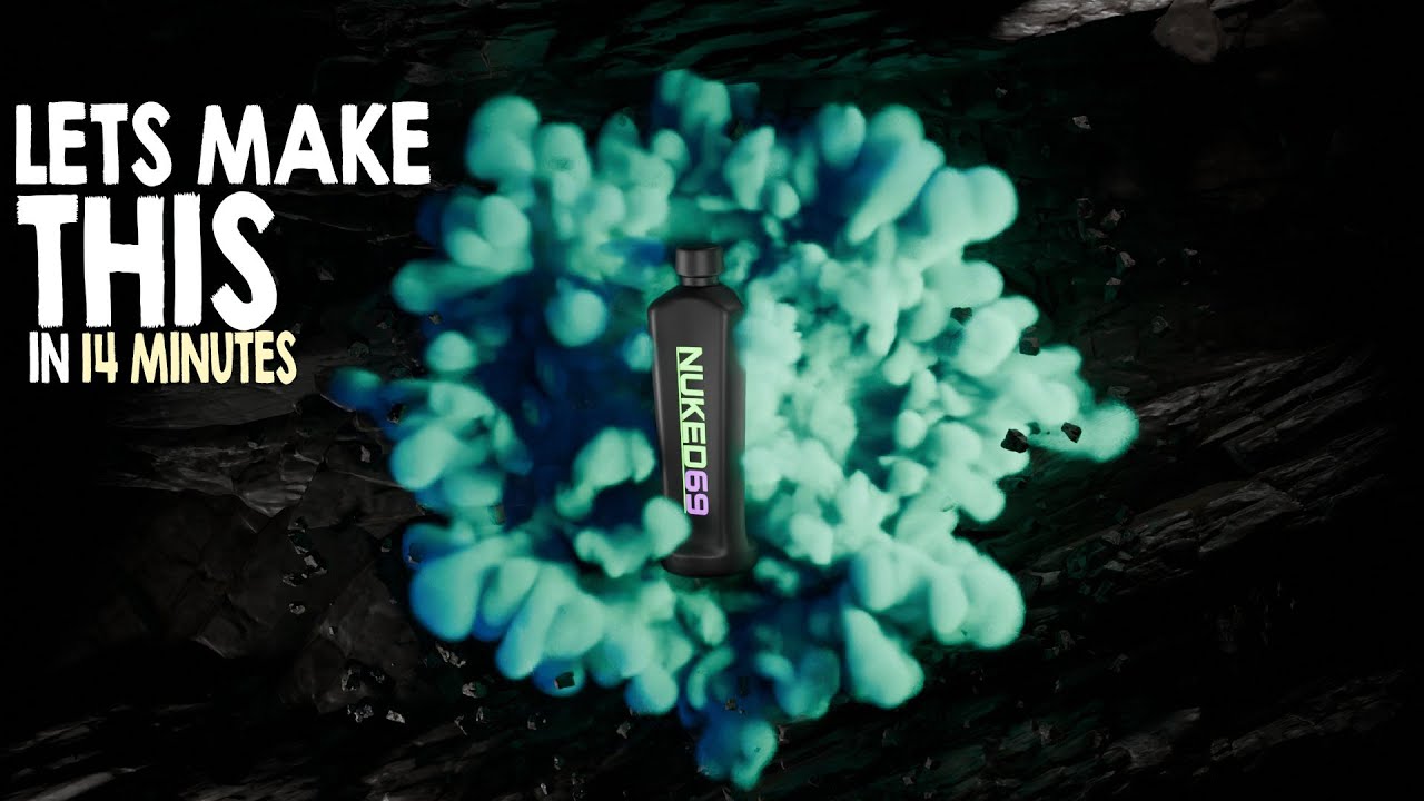 blender smoke simulation product render
