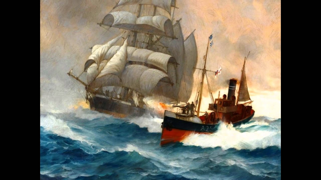 Художник Монтегю Доусон (Montague Dawson) Морской пейзаж.