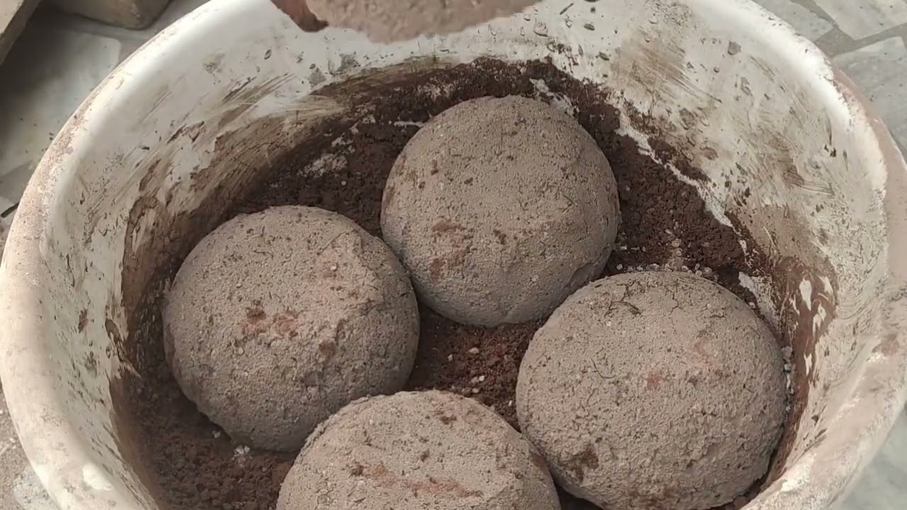 red dirt with white concrete crumbling dry|water 💦@ sa Asmr