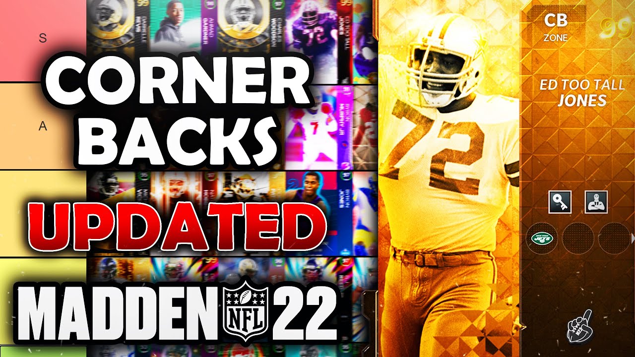 RANKING the BEST Cornerbacks (UPDATED) in Madden 22 Ultimate Team (Tier List)