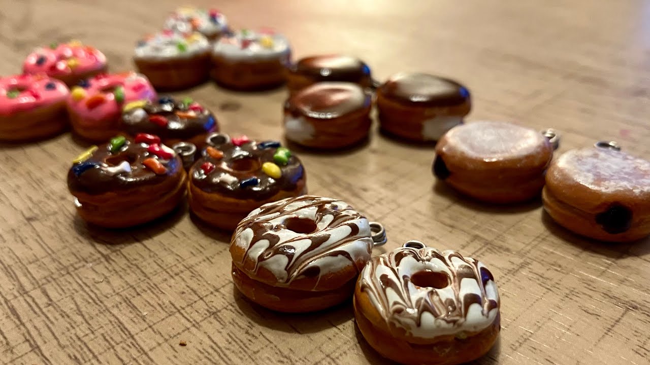 DIY Polymer Clay Donut Tutorial | Doughnut Polymer Clay Jewelry Craft Tutorial | How To 