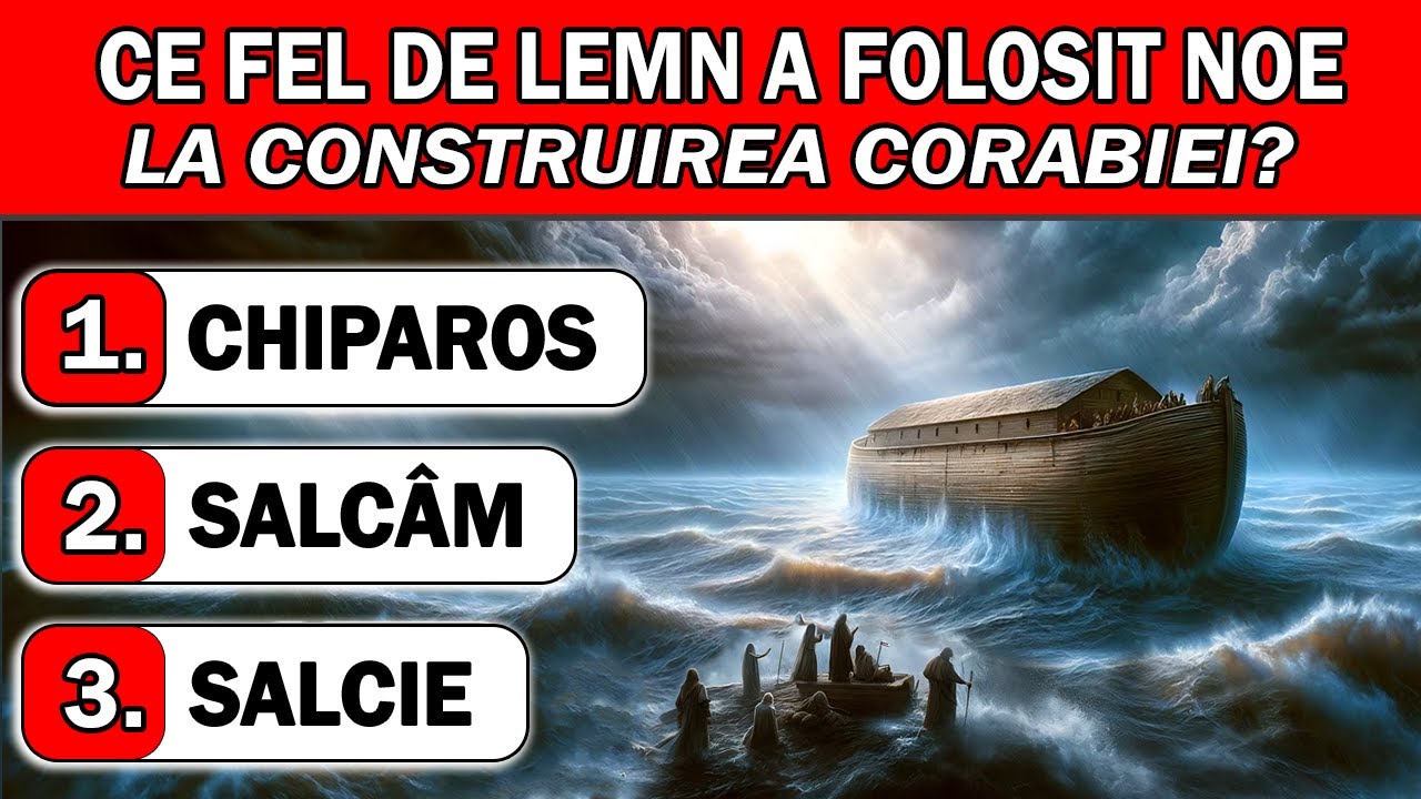 30 de &Icirc;NTREBĂRI Biblice despre VIAȚA lui IISUS | Test Cultură Generală #12