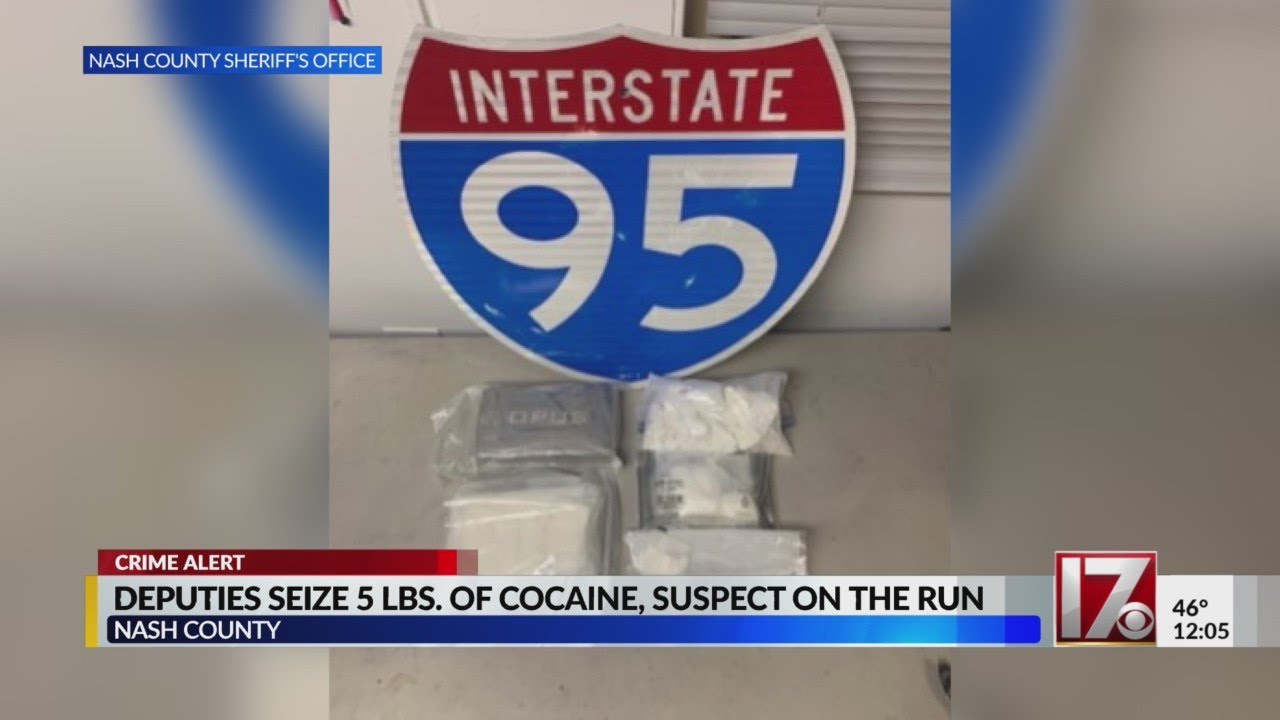 Nash deputies seize 5 pounds of cocaine, suspect on run