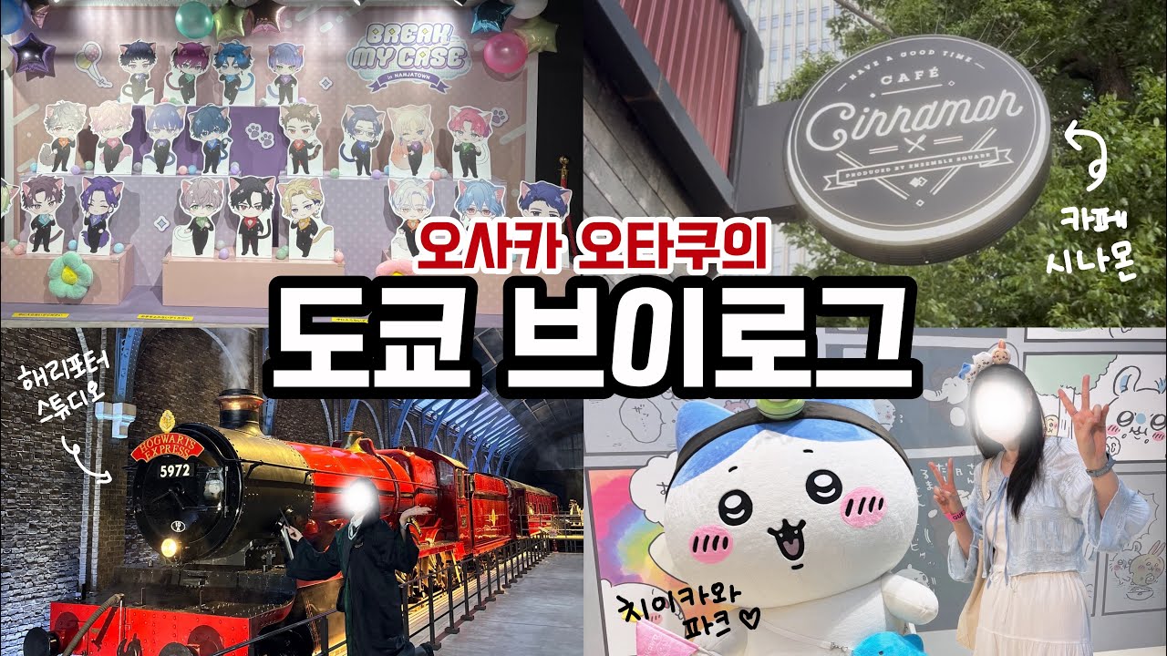 일본 오타쿠 브이로그 ㅣ 생일 기념 도쿄 여행ㅣ 냥쟈타운 브레마이 콜라보ㅣ 카페 시나몬 ㅣ해리포터 스튜디오 도쿄 ㅣ 치이카와 파크💕