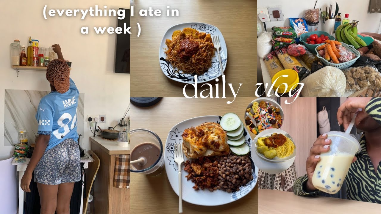 What I ate in a week 🥘 living alone | simple home cooked meals | life of an introvert in Ghana 