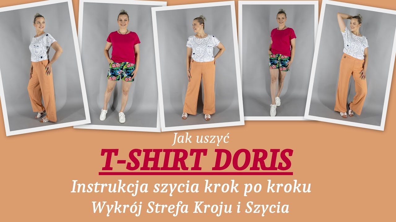 Jak uszyć T-shirt DORIS - Krok po Kroku - Strefa Kroju i Szycia