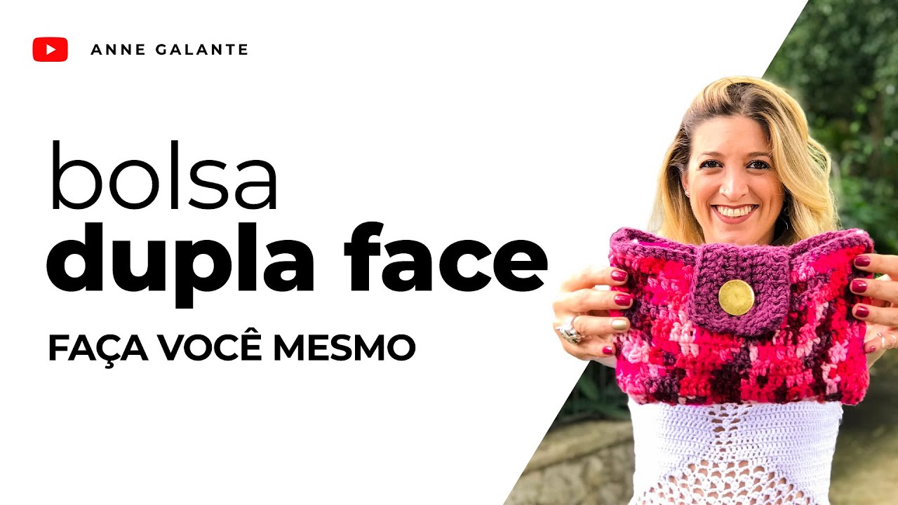Como fazer uma necessaire de crochê com restinhos de fio | Com Anne Galante
