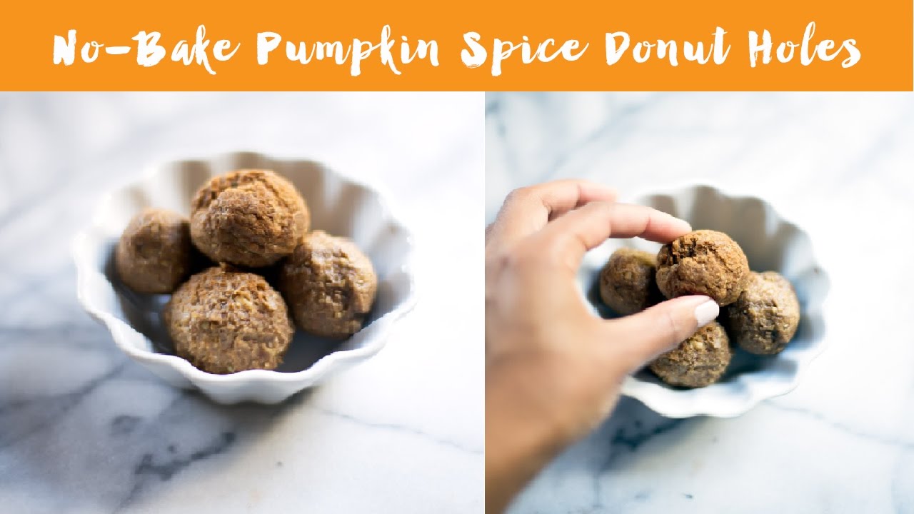No-Bake Pumpkin Spice Donut Holes