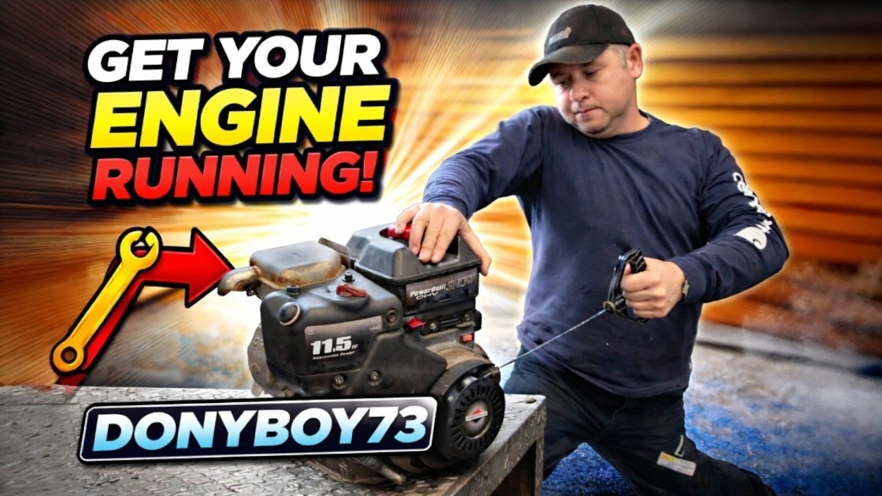 Briggs & Stratton Engine Hard To Pull Over! Step By Step Repair With Donyboy73