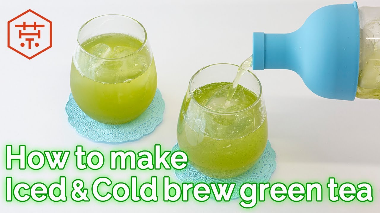 How to make ICED & COLD BREW green tea - simple Instruction in English