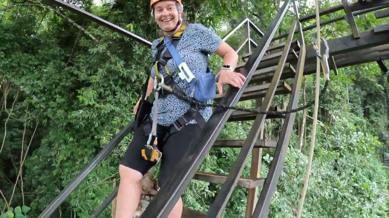 Steep stairs Chiang Mai Jungle Zipline Adventure